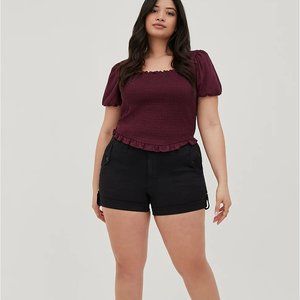 MILITARY SHORT SHORT - TWILL BLACK